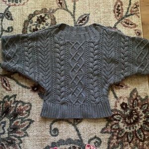 Express Sweater Gray Chunky Knit